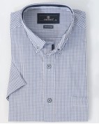 Men's Short Sleeve Cotton Shirt, 2735-2