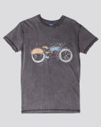 Stonewashed T- shirt -big motorbike