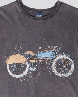 Stonewashed T- shirt -big motorbike