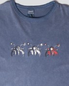 Stonewashed T- shirt - 3 motorbikes Vespa