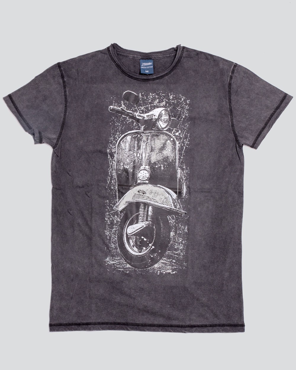 Stonewashed T- shirt - big vespa