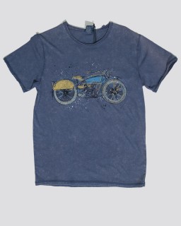 Stonewashed T- shirt -big motorbike